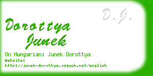 dorottya junek business card